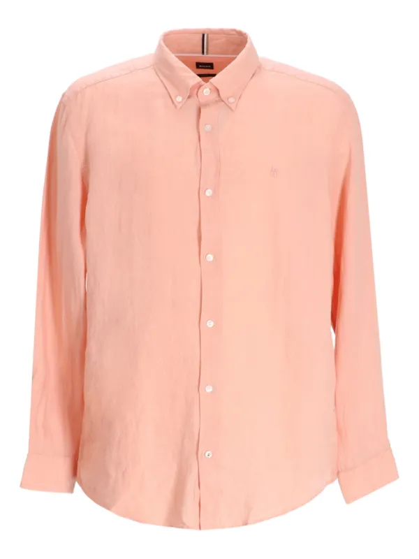 Boss | Pure Linen shirt | Peach