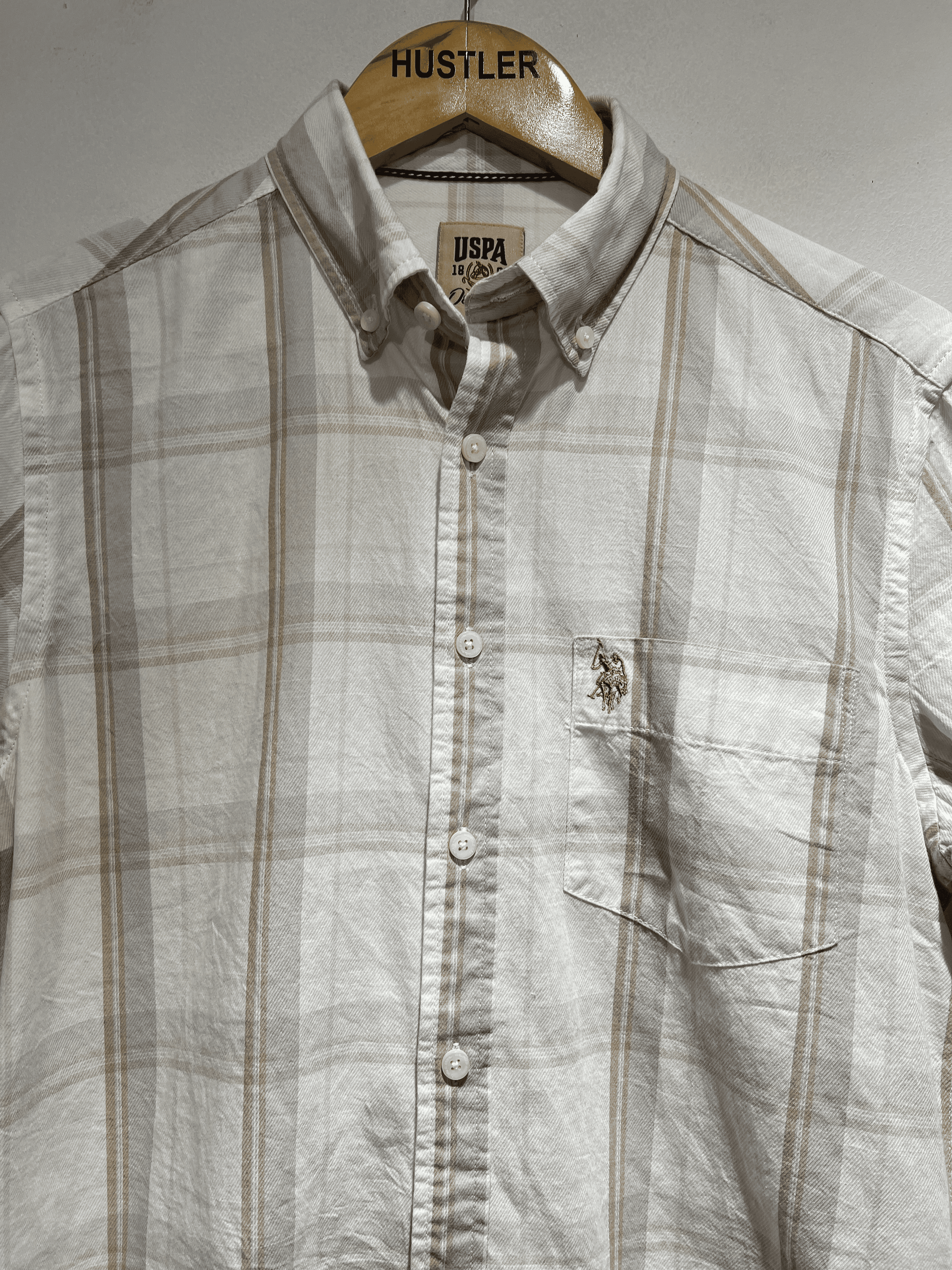 US Polo | Checks shirt| Biege