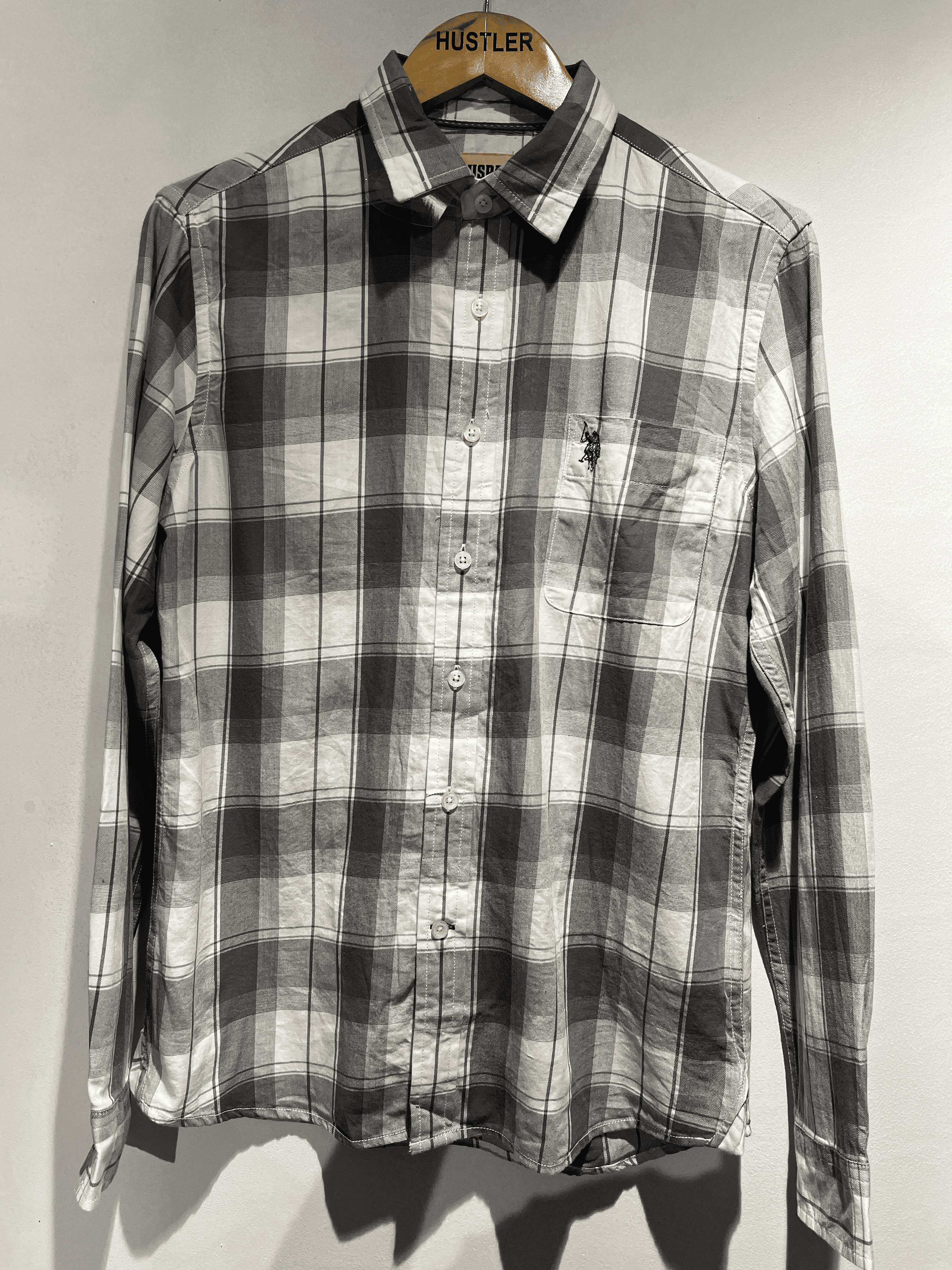US Polo | Checks Shirt| Grey