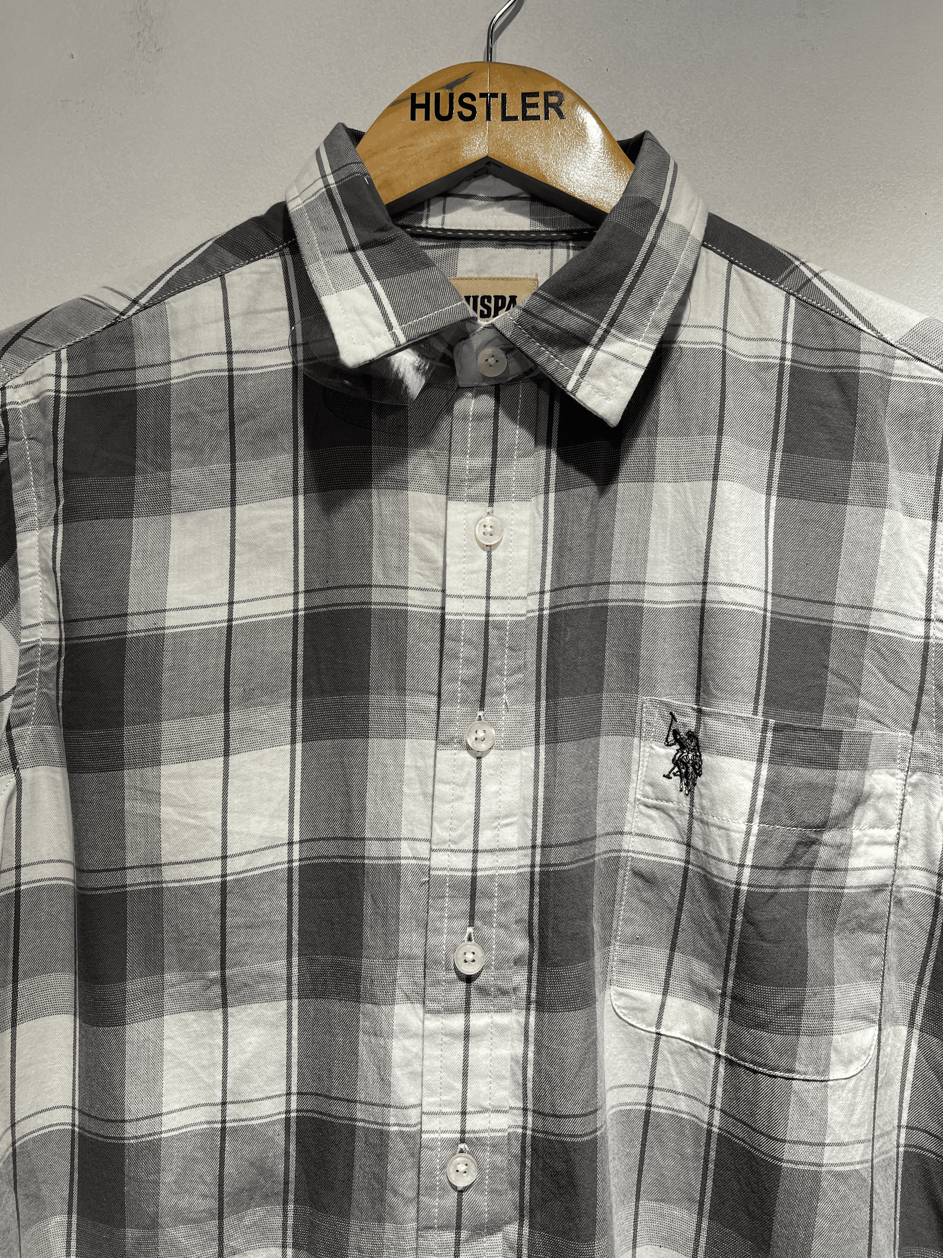 US Polo | Checks Shirt| Grey