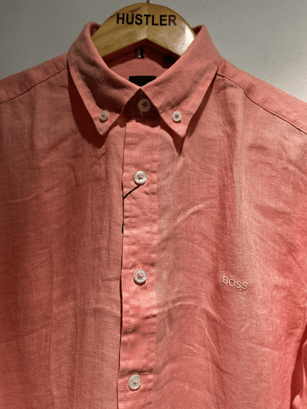 Boss | Pure Linen shirt | Peach