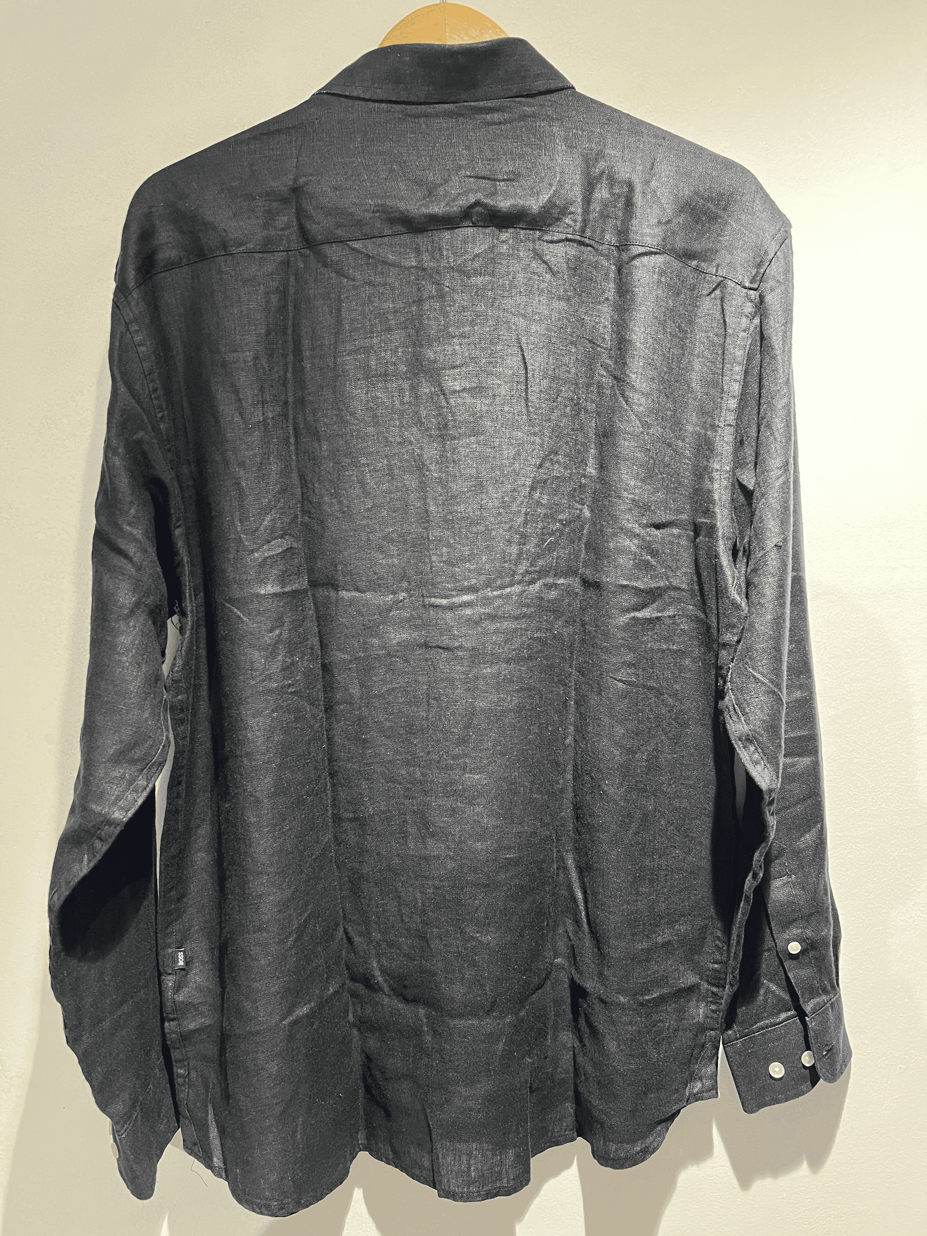 Boss | Pure linen shirts | Black